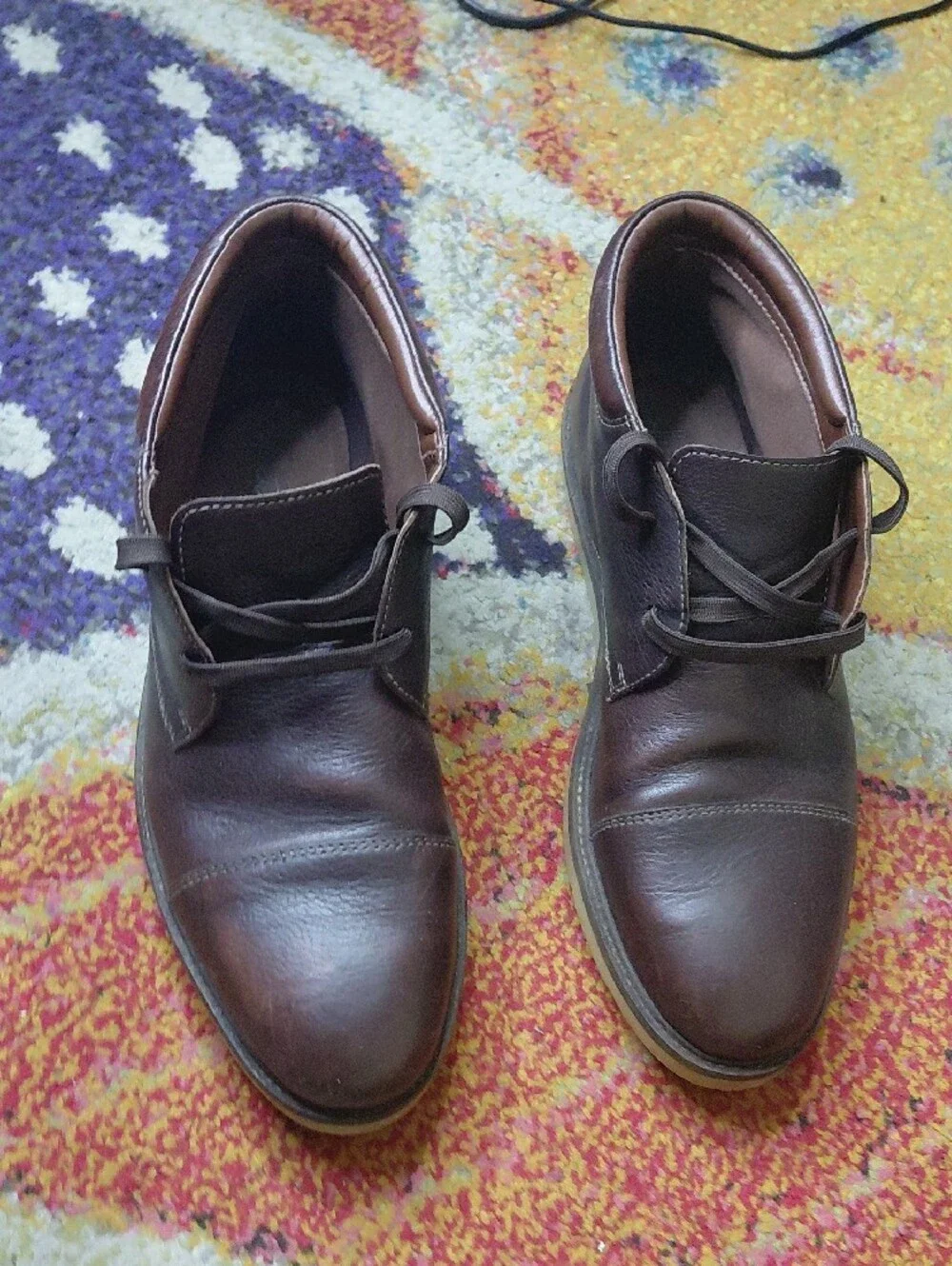 Clarks Grandin Top Chukka Boots Lace-Up Dress Shoes